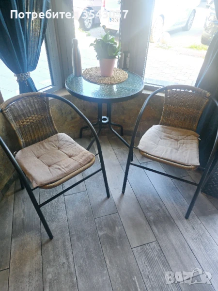 Комплект маса с два стола, снимка 1