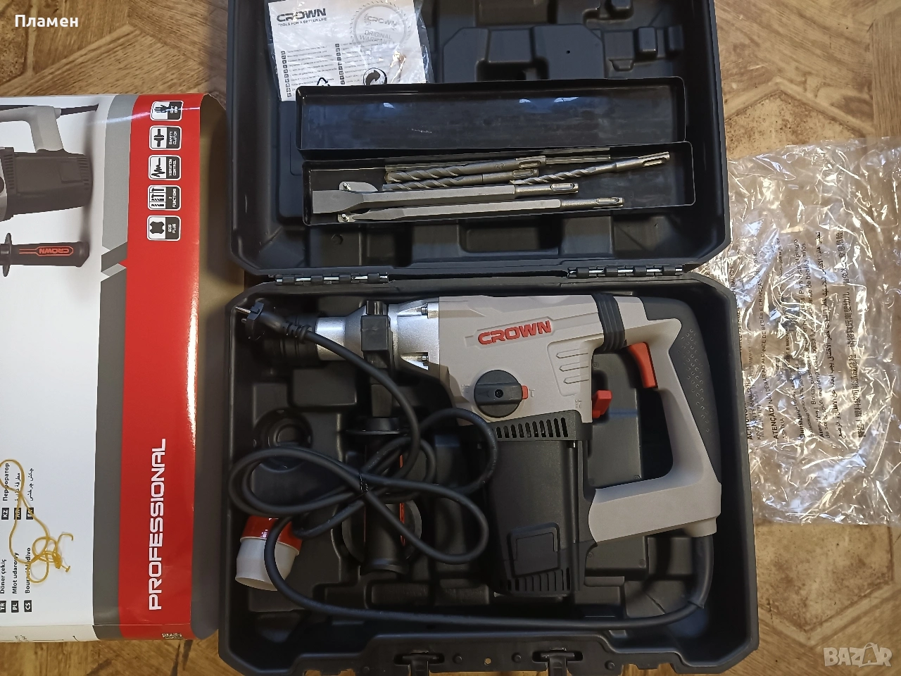 Перфоратор CROWN Professional 4.8j 1050w, снимка 1