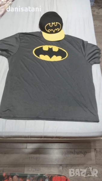 Мъжки Комплект Батман - тениска и шапка, снимка 1