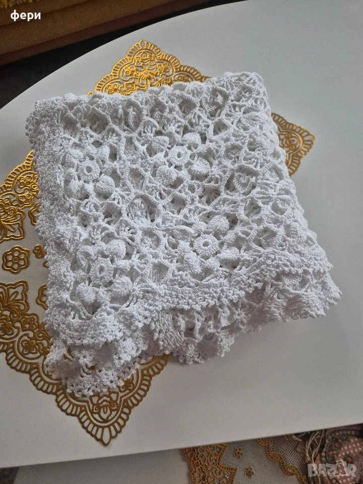 Плетена покривка, снимка 1