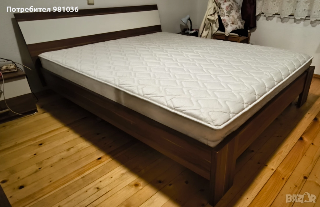 Продавам легло/спалня 160х200 см комплект с матрак в много добро състояние. , снимка 1