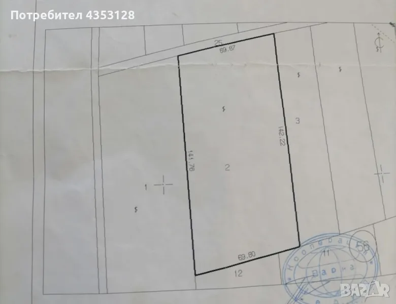 Продавам 9.800кв.м.лозе с.Слънчево, снимка 1
