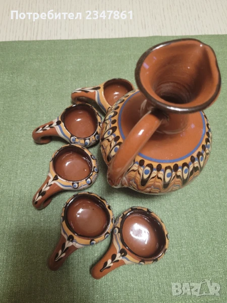 Керамичен сервиз за ракия, снимка 1