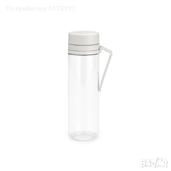 Бутилка Brabantia Make&Take 500ml Light Grey, с цедка, снимка 1