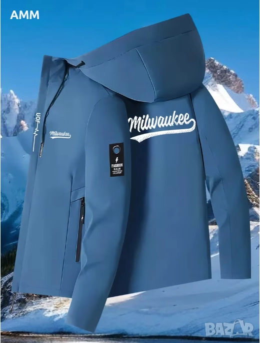  Mъжко  ветроустойчиво яке  Milwaukee, снимка 1