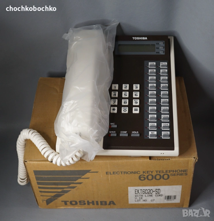 TOSHIBA EKT 6020-SD Стар Японски телефон нов с кутия, снимка 1