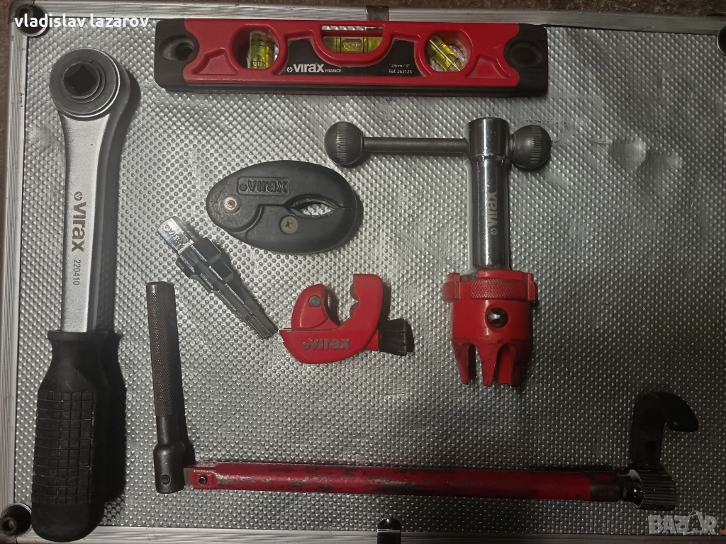 Virax -Ключ за сифони,многостъпален ключ с тресчотка,нивелир , снимка 1