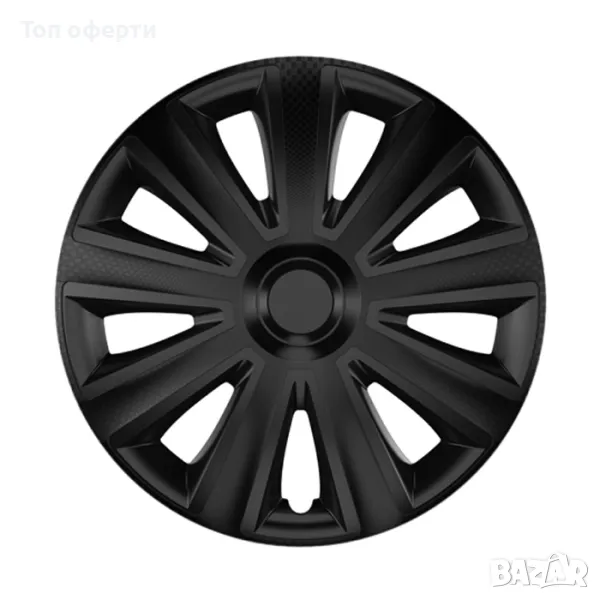 Тасове за джанти 13, 14, 15, 16 цола Versaco Carbon Aviator Black, снимка 1