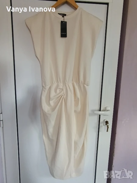 Sheilay  рокля цвят крем, снимка 1