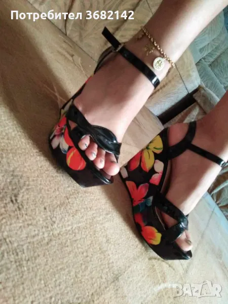 продавам дамски обувки на платформа, снимка 1