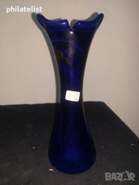 Ваза - Синьо стъкло №2, снимка 1