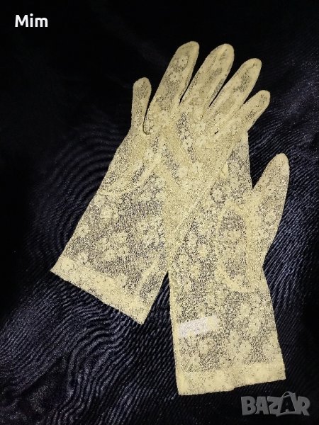 Дантелени къса ръкавици с пет пръста, снимка 1