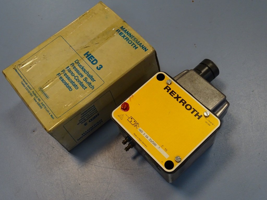 пресостат за налягяне Rexroth HED 3 OA 33/200 Bourdon tube pressure switch  в Резервни части за машини в гр. Пловдив - ID37720198 — Bazar.bg
