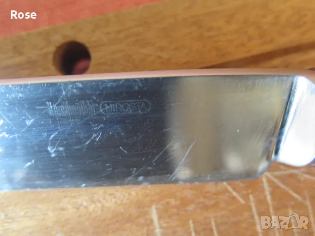 Нож и вилица,масат Солинген ,ЗА СКАРА,БАРБЕКЮ,дъска за рязане -тиково дърво, снимка 8 - Прибори за хранене, готвене и сервиране - 49279976