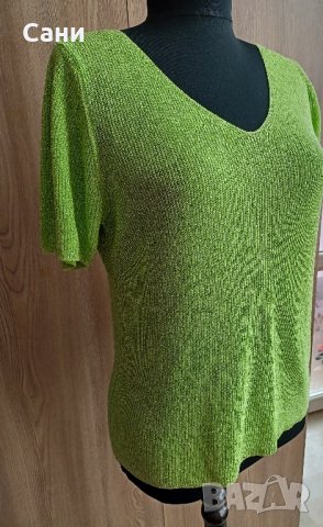 Тънка зелена блузка, снимка 2 - Тениски - 44458719