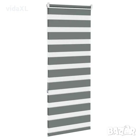 vidaXL Зеброва щора 65x150 см Ширина на плата 60,9 см Полиестер, снимка 3 - Щори - 56147384