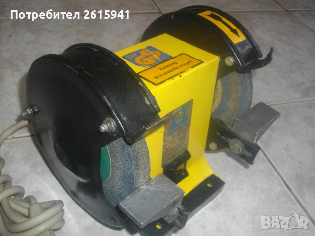 HANNING 180W/45W-1,5A-3000/min-ф150мм-6,0Kg-Висок Клас Немски Профи Шмиргел-ОТЛИЧЕН, снимка 4 - Други инструменти - 37423245
