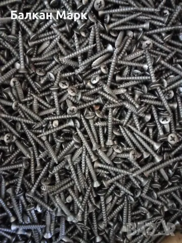 ВИНТ, ВИНТОВЕ ЗА ДЪРВО ,ПДЧ,МДФ,4.5х30 мм – КАРБОНИТРИРАНИ | Пълна РЕЗБА, снимка 1