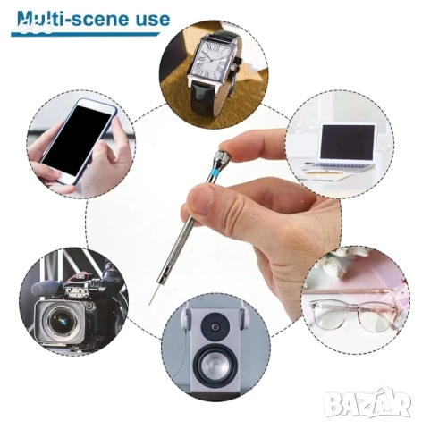 Комплект отвертки за часовници 8 части, снимка 3 - Други инструменти - 52879215