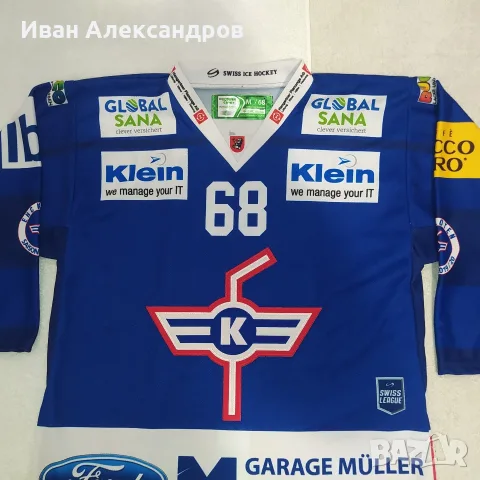 Хокейна блуза на швейцарския EHC Kloten, снимка 6 - Зимни спортове - 55743892