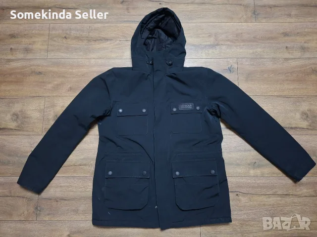 Barbour International Endo Мъжко Яке Размер Л Черно Водоустойчиво