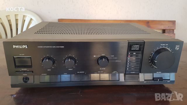 усилвател Philips FA 860, снимка 2 - Ресийвъри, усилватели, смесителни пултове - 36563316