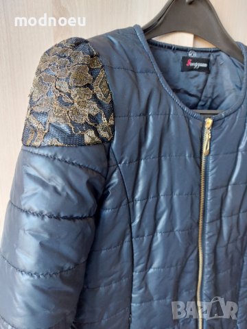 Черно преходно яке, снимка 4 - Якета - 40196272