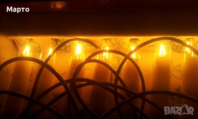 Ретро новогодишно осветление, ел. свещички за елха, снимка 6 - Колекции - 37129242