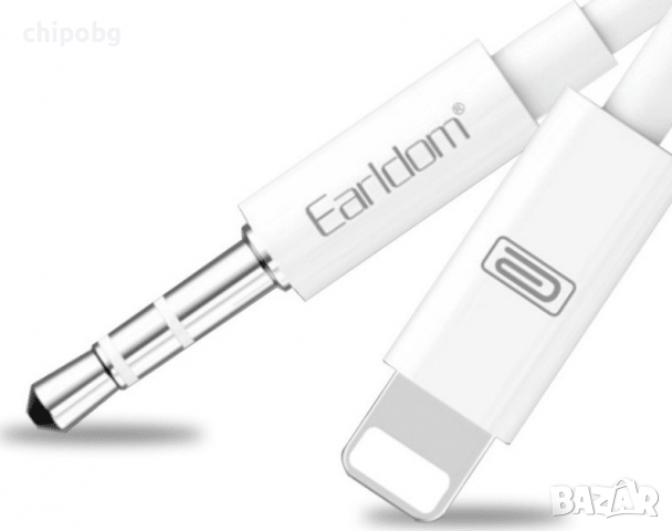 Аудио кабел Earldom ET-AUX29, 3.5mm към Type-C, 1.0м, Бял, снимка 1 - Други - 36544836