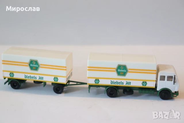 HERPA  H0 1/87 MERCEDES BENZ КАМИОН МОДЕЛ КОЛИЧКА ИГРАЧКА, снимка 6 - Колекции - 47640097
