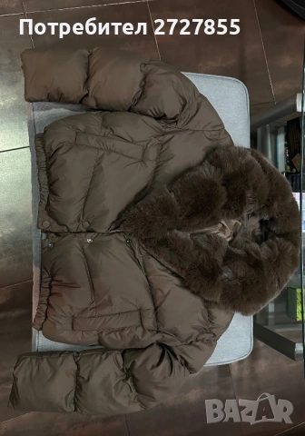 Кафяво зимно яке, снимка 10 - Якета - 53328781