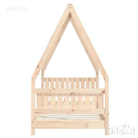 vidaXL Рамка за детско легло 80x160 см масивна борова дървесина, снимка 5 - Бебешки легла и матраци - 56148176