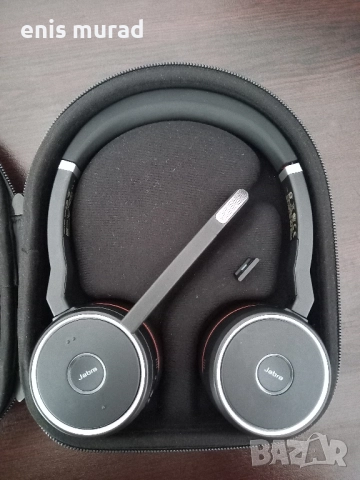 Jabra Evolve 75 SE – безжични стерео слушалки с микрофон, Bluetooth, ANC, USB-A, снимка 2 - Слушалки за компютър - 51947224
