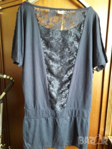 Дамска блуза тип туника с къс ръкав с дантела, снимка 7 - Туники - 30088026