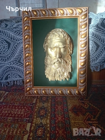 Севт ... бронзова глава в рамка , снимка 2 - Антикварни и старинни предмети - 53940370
