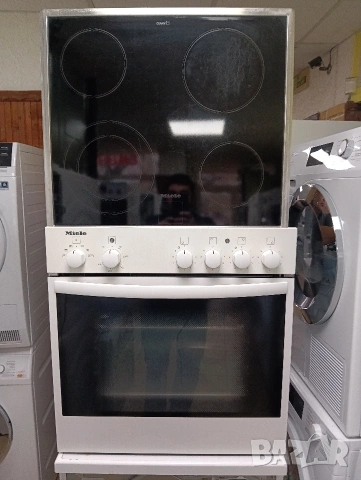 Уникална бяла печка за вграждане Миеле Miele Made in Germany с две години гаранция!