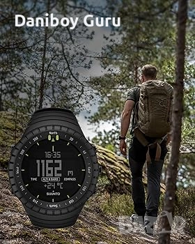 SUUNTO Core All Black Sports Watch, класически часовник за приключения на открито с алтиметър, снимка 3 - Водоустойчиви - 52407888