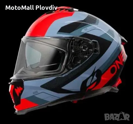 Каска O'NEAL CHALLENGER EXO BLACK/GRAY/RED V.25 с очила спортна, снимка 4 - Аксесоари и консумативи - 49290086