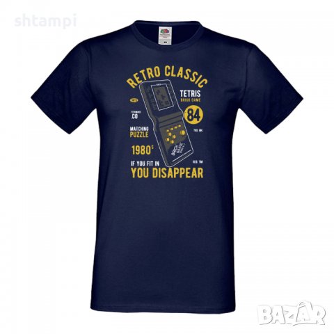 Мъжка тениска Tetris Brick Game Игра геймър,Изненада,Подарък,Празник , снимка 7 - Тениски - 36812484