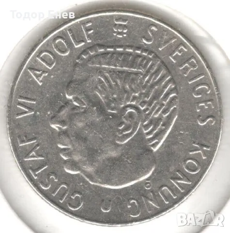 Sweden-1 Krona-1973 U-KM# 826a-Gustaf VI Adolf, снимка 1