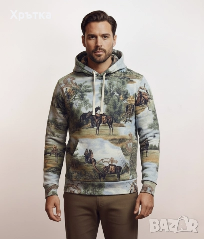 Polo Ralph Lauren Equestrian - Оригинален мъжки суитшърт р-р L