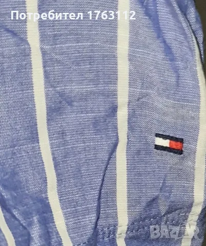 Tommy Hilfiger раиран топ с панделки, размер S, нов с етикет, снимка 8 - Потници - 55735862
