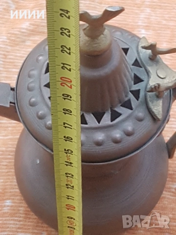 Османски чайник кафеник ибрик звънящ , снимка 5 - Антикварни и старинни предмети - 53943612