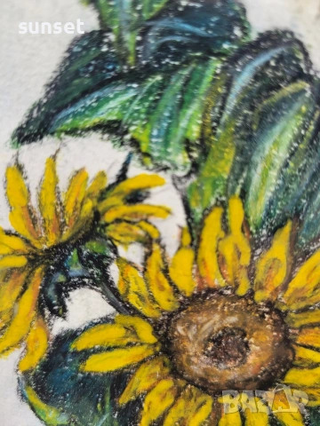 АВТОРСКИ картини с цветя( слънчогледи и макове), снимка 5 - Картини - 54169594