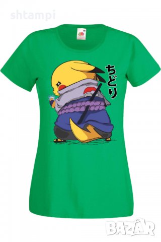 Дамска тениска Naruto Pikachu Sasuke,Анимация,игра,Празник,Повод., снимка 7 - Тениски - 37945957