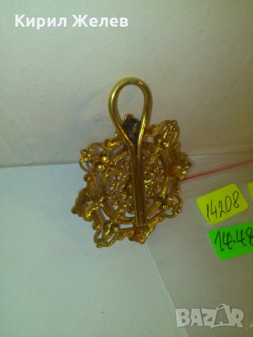 УНИКАЛНО БРОНЗОВО ПОЗЛАТЕНО СТАРИННО БИЖУ МАЙСТОРСКА ИЗРАБОТКА 14208, снимка 8 - Колекции - 29844009