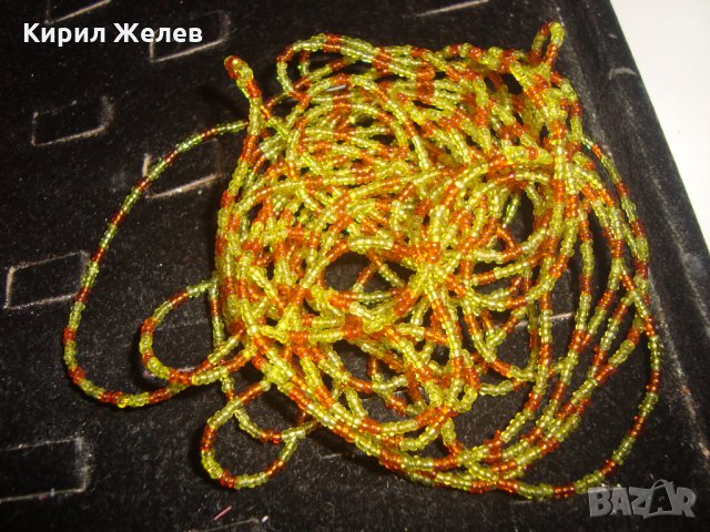 ХИЛЯДИ МЪНИСТА НАНИЗ НЕЖНО РЕТРО АРТ КОЛИЕ ОГЪРЛИЦА РЪЧНА ИЗРАБОТКА 19231, снимка 7 - Колиета, медальони, синджири - 31450821