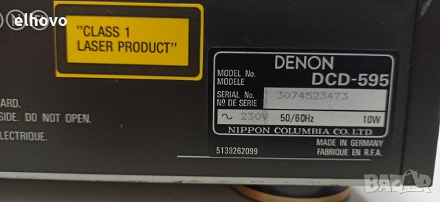 CD player Denon DCD-595, снимка 3 - MP3 и MP4 плеъри - 30439192