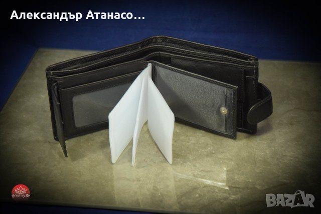 Персонализирано мъжко портмоне от италианска ЕСТЕСТВЕНА КОЖА, снимка 3 - Портфейли, портмонета - 29244630