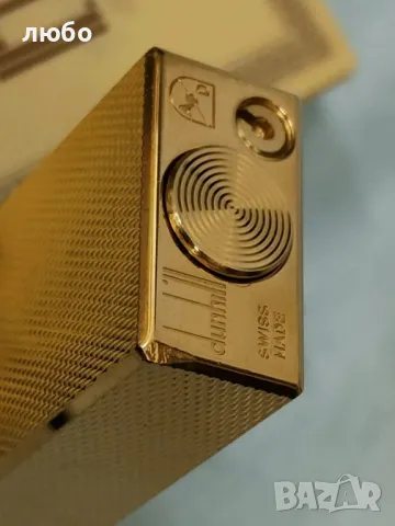 Запалка DUNHIL AD Във Злато Покритие ЧИСТО НОВА , снимка 3 - Запалки - 49276890